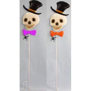 51”x11” Asst. Skeleton Head Stake