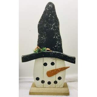 30" Snowman Head on Base