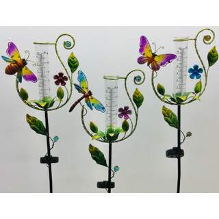 36”x9” Solar Bee, Butterfly, Dragonfly Stakes Assorted
