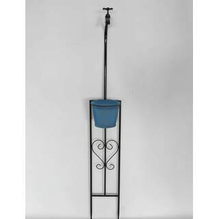 47”x7” Planter Trellis with Blue Planter
